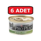 Proplan 6x85 gr Sterilised Ton ve Somonlu Kısırlaştırılmış Kedi Konservesi