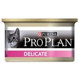 ProPlan Delicate Hassas Hindi Etli Kedi Konservesi 85 Gr 24 adet
