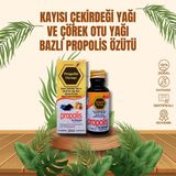 Propolis Therapy Kayısı Çekirdeği ve Çörek Otu Yağı Bazlı Propolis Ekstraktı 20 ml - Yüksek Çözünmüş Premium Gıda