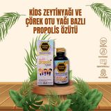 Propolis Therapy Kids Propolis Ekstraktı Zeytinyağı ve Çörek Otu Yağı ile 30 ml Yüksek Çözünmüş Premium Gıda
