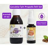 Propolux Çocuk Propolis Seti (Sprey + Şurup) – Alkolsüz, C Vitamini & Çinko - 20 ml + 100 ml