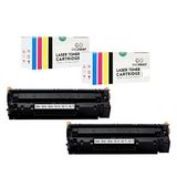 Proprint 2 ADET 35A CB435A LaserJet P1006 Muadil Toner, HP ile uyumlu