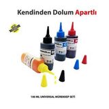 Proprint Epson Uyumlu L382 CMYK Muadil Mürekkep Seti 100 ML