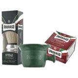 Proraso Sandal Ağacı ve Shea Butter Özlü 150 ml Tıraş Sabunu + Tıraş Kasesi + Tıraş Fırçası