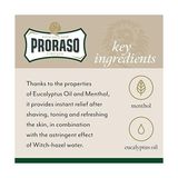 Proraso Tıraş Sonrası Losyon 100 ml Okaliptus Yağı ve Mentollü Canlandırıcı Etki ile Cilt Yatıştırıcı