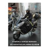 PRORIDER Motosiklet Premium Diz Örtüsü Honda PCX Uyumlu Su ve Rüzgar Geçirmez Kışlık Koruma