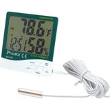 Pro's Kit Ten, Proskit NT-312 Dijital Problu Sıcaklık ve Nem Ölçer LCD Ekranlı Termometre Higrometre - Açık Yeşil