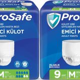 Prosafe 2 Paket 9'lu Orta-Medium Emici Külot Hasta Bezi