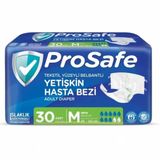 Prosafe Bel Bantlı Tekstil Yüzey M Orta Boy 30 Adet Yetişkin Hasta Bezi