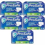 Prosafe BelBantlı 5x30 150 Adet Tekstil Yüzey Yetişkin Hasta Bezi