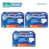 Prosafe Belbantlı Büyük Boy L 30'Lu 3 Adet Hasta Bezi