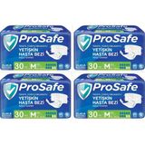 Prosafe Belbantlı Medium Büyük Boy Hasta Bezi 120 Adet 4X30 Paket M
