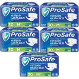 Prosafe Belbantlı Orta Boy M 30'Lu 5 Adet Hasta Bezi