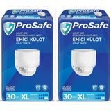 Prosafe Emici Külot Xlarge Ekstra Büyük Boy Hasta Bezi 60 Adet 2X30 Paket Xl