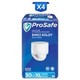 ProSafe Emici Külot Yetişkin Hasta Bezi, XL Beden, 130-170 cm, 30'lu x4 Paket