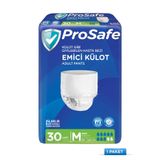 ProSafe Emici Külot, Yetişkin, Orta Beden (M), 80-120 cm Bel Ölçüsü, 30'lu Paket, Islaklık Göstergeli