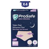 PROSAFE Gece Külodu Yoğun Regl Dönemine Özel Standart Beden x4 Paket
