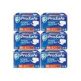 ProSafe Hasta Bezi Yetişkin Bel Bantlı Tekstil Yüzey L Büyük Boy 180 Adet (6 Paket)