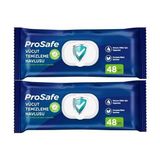 Prosafe Hasta Vücut Temizleme Islak Mendil Havlu 48 Yaprak Xl (2 Li Set) Plastik Kapak - Standart