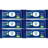 Prosafe Hasta Vücut Temizleme Islak Mendil Havlu 48 Yaprak Xl 6 Lı Set Plastik Kapak 6'lı Set