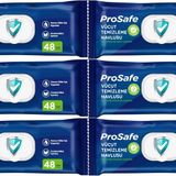 Prosafe Hasta Vücut Temizleme Islak Mendil Havlu 48 Yaprak XL (6 Lı Set) Plastik Kapak