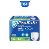PROSAFE Külotlu Yetişkin Hasta Bezi Emici Külot Orta(M) 14'lü X4
