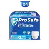 PROSAFE Külotlu Yetişkin Hasta Bezi Emici Külot Xl 14'lü X4