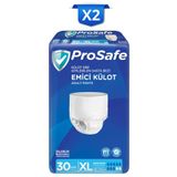 PROSAFE Külotlu Yetişkin Hasta Bezi Emici Külot Xlarge 30'lu X2