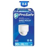 PROSAFE Külotlu Yetişkin Hasta Bezi Emici Külot Xlarge 30'lu X4