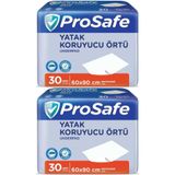 ProSafe Yatak Koruyucu Örtü, 60x90 cm, 30 Adet, Beyaz
