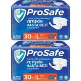 Prosafe Yetişkin Bel Bantlı Tekstil Yüzey L Büyük Boy 60 Adet Hasta Bezi