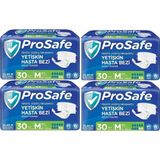 Prosafe Yetişkin Bel Bantlı Tekstil Yüzey M 120 Adet Hasta Bezi