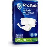 Prosafe Yetişkin Hasta Bezi Bel Bantlı Islaklık Göstergeli 30 Adet Yüksek Emici - XL