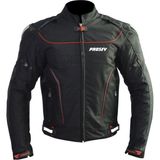 Prosev 18609 Hörgüçlü 4 Mevsim Motosiklet Montu Siyah Su Geçirmez Yumuşak Astar ile - 3XL
