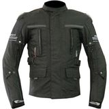 Prosev 7152 Titanyum Uzun Siyah Korumalı Motosiklet Mont Su Geçirmez Kumaş 2XL Beden