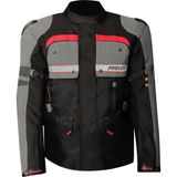 Prosev AT2202 Long Siyah Gri Kırmızı Motosiklet Montu