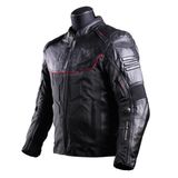 Prosev Falcon 4 Mevsım Sıyah Derı Motosıklet Mont