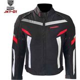 Prosev JKT01 Dört Mevsim Motosiklet Montu 3XL Yansıtıcı Özellikli Siyah Kırmızı Renkli Koruma - Siyah - Kırmızı