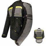 Prosev Long AT2202 Motosiklet Montu Su Geçirmez Yumuşak Kumaş CE Onaylı Koruma ile - XS - Siyah - Sarı