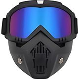 Prosev Motosiklet Kask Maskesi ve Gözlüğü Mkm Iridyum - Renkli