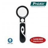 Proskit MA 023 3.5x 20x Led Lambalı Büyüteç