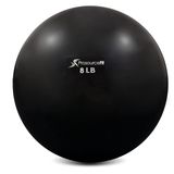 ProsourceFit Ağırlıklı jimnastik topu, pilates, yoga, güç antrenmanı ve fizyoterapi için, 3,6 kg, siyah