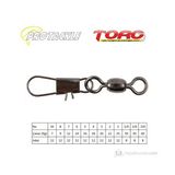 Protackle Toro Crane Snap Swivel Kilitli Fırdöndü Black Nikel - 2/0