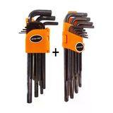 Protec Torx & Alyan Seti Profesyonel 2 Set Alyan & Torx Alyan Takım 18 Parça 2 Set