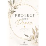 Protect Your Peace Here: 110 Blank Pages | 6x9Inches | Funny Notebook Gift Ideas, Sarcastic Saying Work Gag Gift for, Girls, Office Employees, Boss, Coworkers, Colleagues, Best Friend