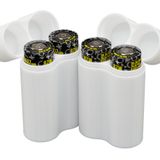 Protect Your Power - Slimline 21700 Pil Kutusu, yumuşak dayanıklı malzeme - 2'li Paket (2 Pil Tutar)