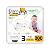 Protection Bebek Bezi 3 Numara Midi (4-9 Kg) 200 Adet – Ekstra Set, Maksimum Koruma - 0 - 1 Ay