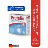Protefix Diş Protezleri İçin 32 Tablet Ferahlatıcı Temizleyici Aromasız ve Antibakteriyel