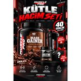 PROTEİN CENTER Muscle Pro Kütle Hacim Seti (Mass Gainer 4 Kg Çikolata Aromalı) + (Creatine 250 Gr Saf Aromasız) + (SHAKER VE SÜRPRİZ HEDİYELER)