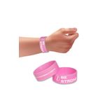 Proteinmax Be Strong Sporcu Silikon Bileklik - Pembe